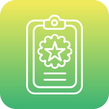 eşsiz pasaport vektör çizgisi simgesi