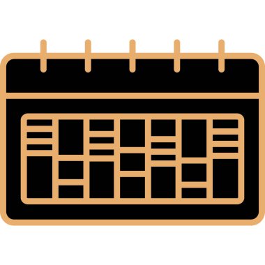 Takvim simgesini, anahat stili