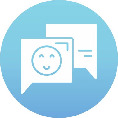 Sohbet mesajı vektör illüstrasyonu