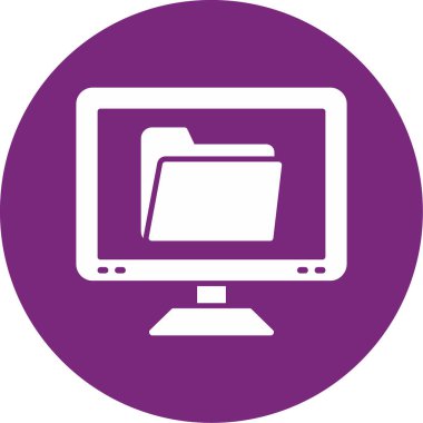 dizüstü bilgisayar simgesi, vektör illüstrasyonu