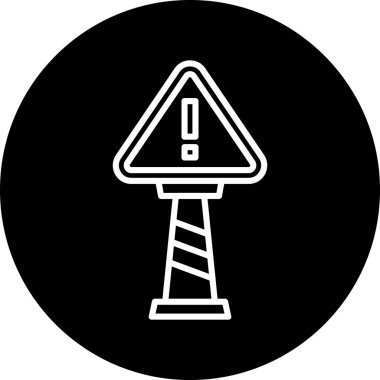 Yol simgesi, vektör illüstrasyonu