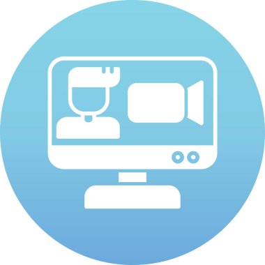 televizyon simgesi vektör illüstrasyonu