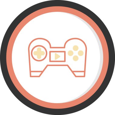 Oyun. Web simgesi basit illüstrasyon