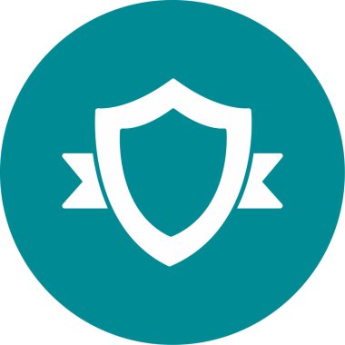 Kalkan. Web simgesi basit illüstrasyon