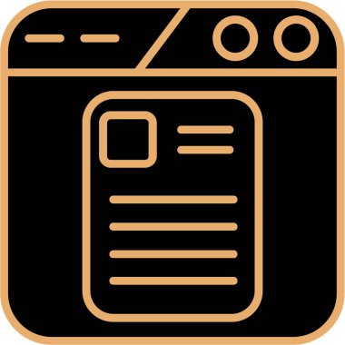 tarayıcı web simge vektör çizim