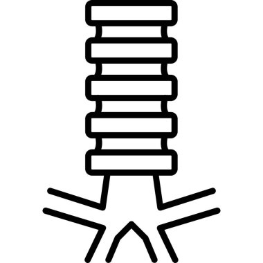 inşaat vinç simgesi ana hat biçiminde oluşturuluyor