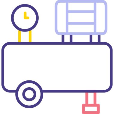 Teslimat. Web simgesi basit illüstrasyon