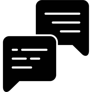 sohbet simgesi, basit tasarım