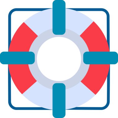 yaşam şamandırası vektör illüstrasyonu