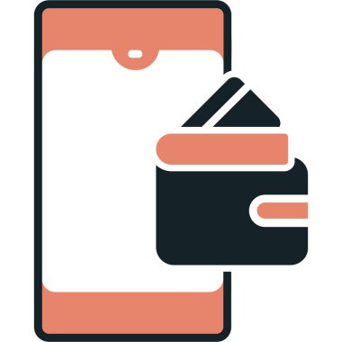 Banka kartı düz vektör simgesi