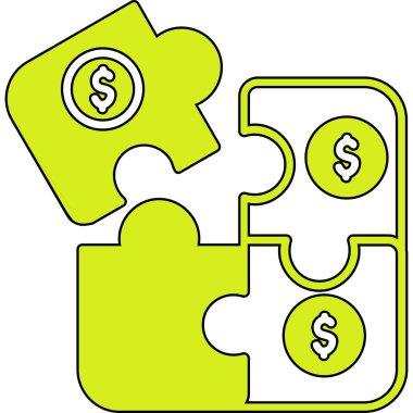 Dolar para simgesi vektör illüstrasyonu