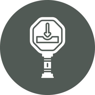 lamba vektör simgesi modern basit illüstrasyon