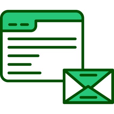 posta simgesi, vektör illüstrasyonu