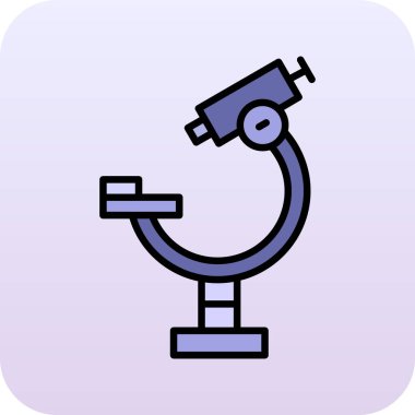 mikroskop renk vektörü çizimi