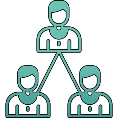 Takım simgesi vektör illüstrasyonu