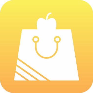 Gülümseyen sarı bir elma çizimi