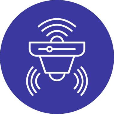 Benzersiz radyo anten çizgi vektör simgesi