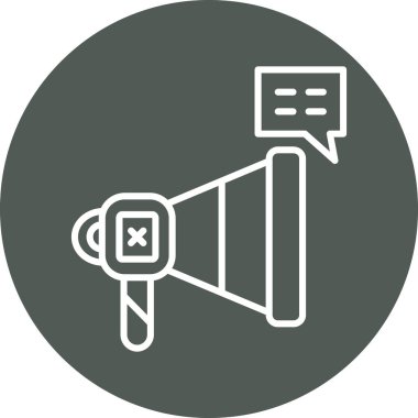 duyuru hoparlörü vektör simgesi tasarımı