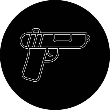 silah simgesi vektör illüstrasyonu