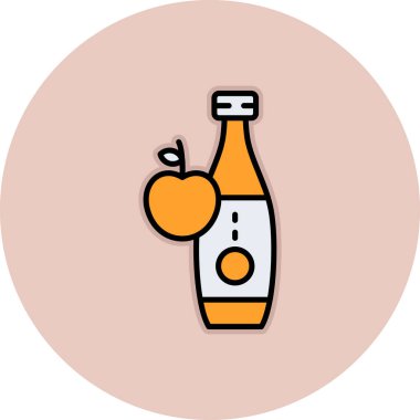 Yapıştırmalı karikatür bir içki.