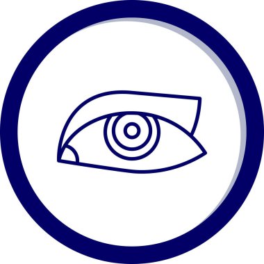 Göz simgesinin vektör illüstrasyonu