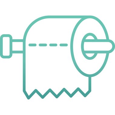 Tuvalet kağıdı. Basit resimleme