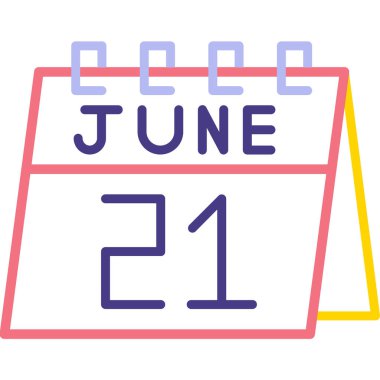 Tasarım ve vektör simgesine sahip takvim