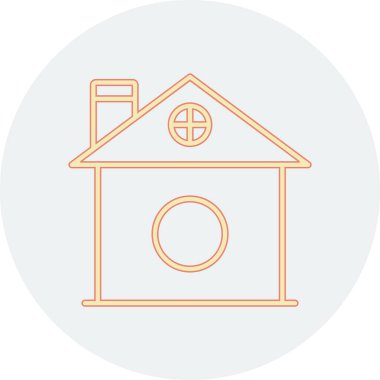 Ev web simgesi. Basit tasarım. vektör illüstrasyonu