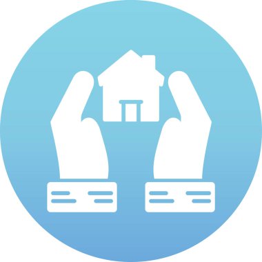 Gayrimenkul. Web simgesi basit illüstrasyon