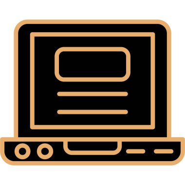 Bilgisayar izleme vektörü. resimleme tasarımı