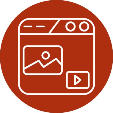 Modern simgenin vektör illüstrasyonu