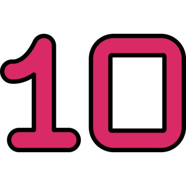 bir numaralı simge vektör illüstrasyon tasarımı