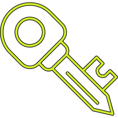 Anahtar. Web simgesi basit illüstrasyon