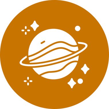 Gezegen ikon vektörü. İnce çizgi işareti. izole edilmiş sınır sembolü çizimi