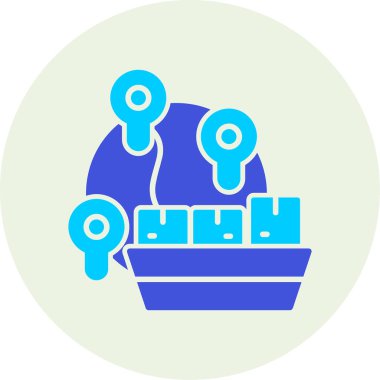 Robot simgesinin vektör illüstrasyonu