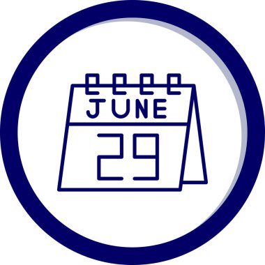 Takvim simgesinin vektör illüstrasyonu