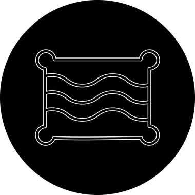 Bir köpek simgesinin vektör illüstrasyonu