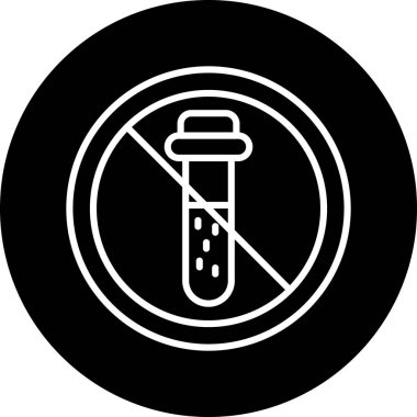 Dumanlı ikon vektör illüstrasyonu yok