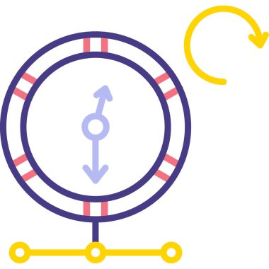 Modern bir simgenin vektör illüstrasyonu
