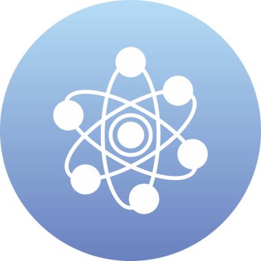atom simgesi vektör illüstrasyonu