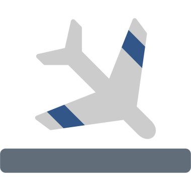 Uçak ikonu. düz dizayn biçimi 10