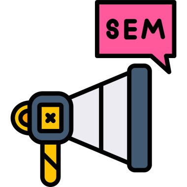 seo simgesi. seo simgesi. vektör illüstrasyonu