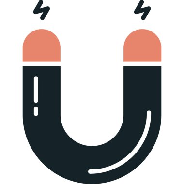 Mıknatıs Web simgesi basit illüstrasyon