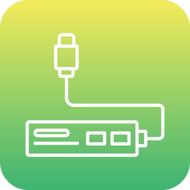 Eşsiz usb vektör simgesi