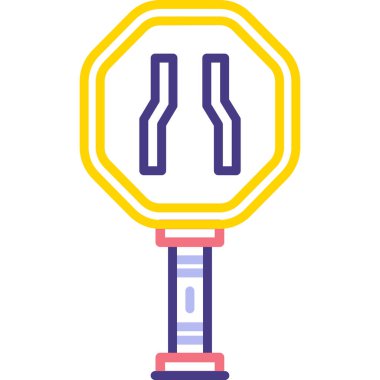 Trafik ışığı web simgesi basit illüstrasyon