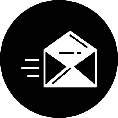 zarf e- posta simgesi, vektör illüstrasyonu