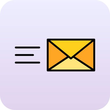 soyut arkaplanda e-posta simgesi izole edildi