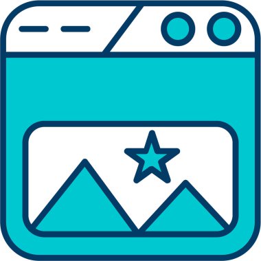 Harita. Web simgesi basit illüstrasyon