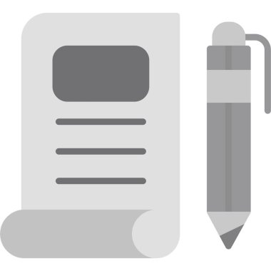 Belge. Web simgesi basit illüstrasyon