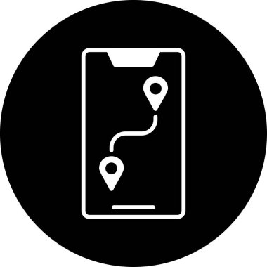 konum pin simgesi, vektör illüstrasyonu